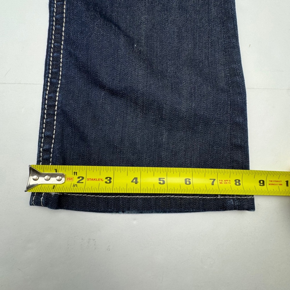 Miss Me Bootcut Jeans 25 Dark Wash Denim Sequin Embellished Western Y2K Boho - Picture 7 of 12